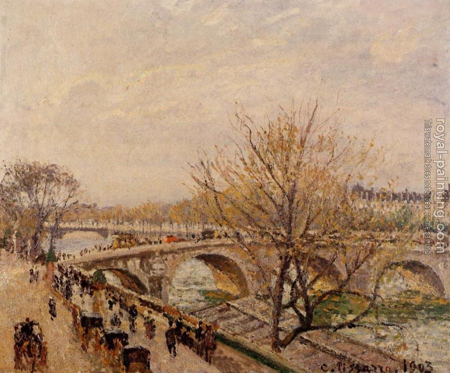 Camille Pissarro : The Seine at Paris, Pont Royal